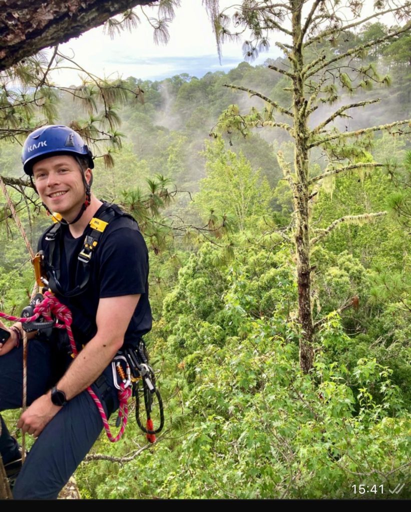 Part of HAR's field team, Charlie provides his climbing expertise to our conservation work.